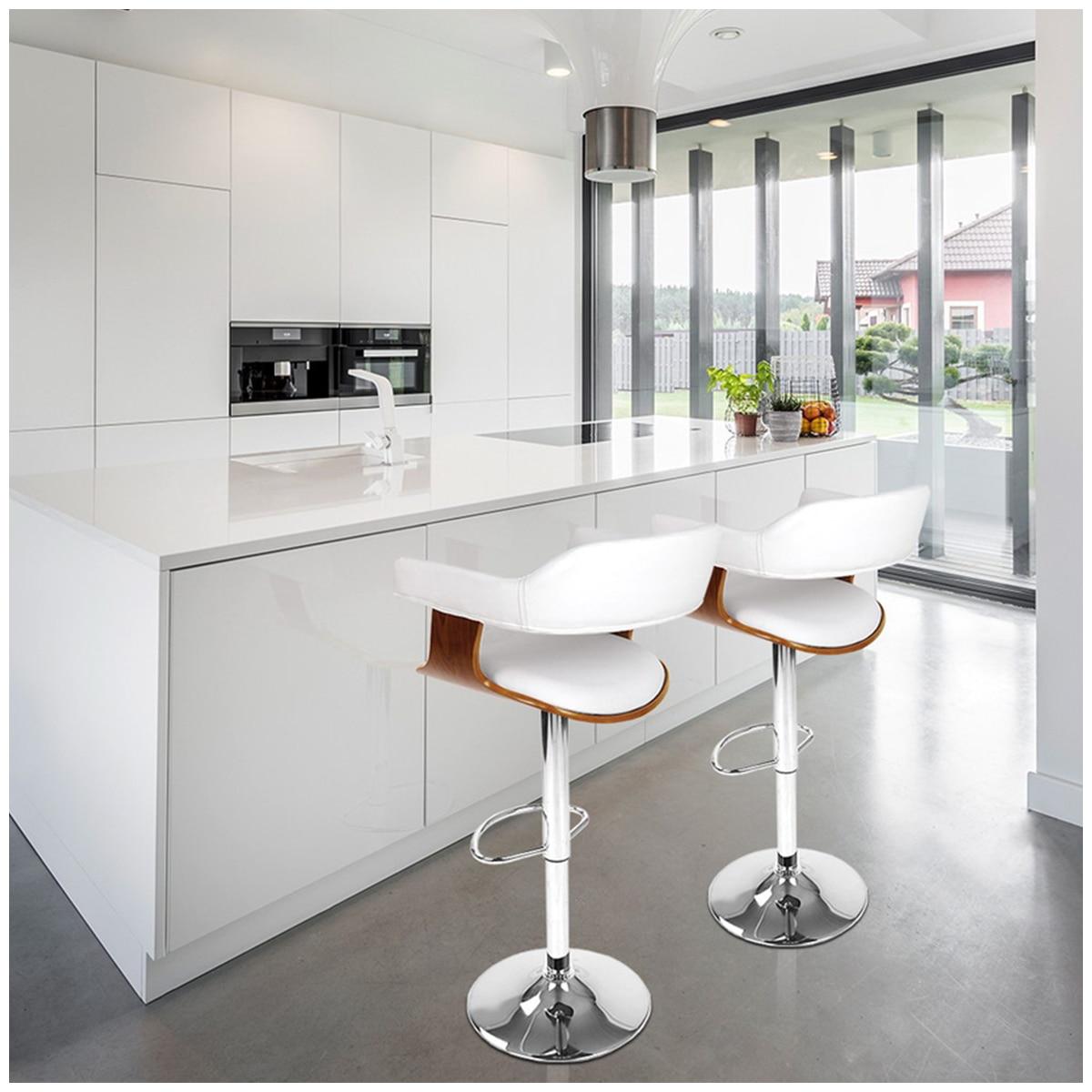Artiss Selina White Barstool 1 Pack