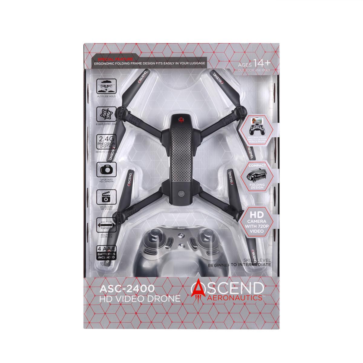 Ascend Aeronautics ASC-2400 HD Video Drone 720p