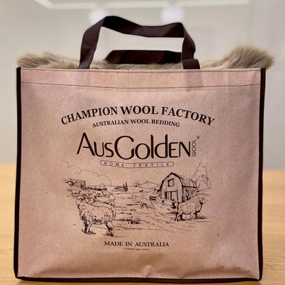 AusGolden Visby Square Wool Pillow