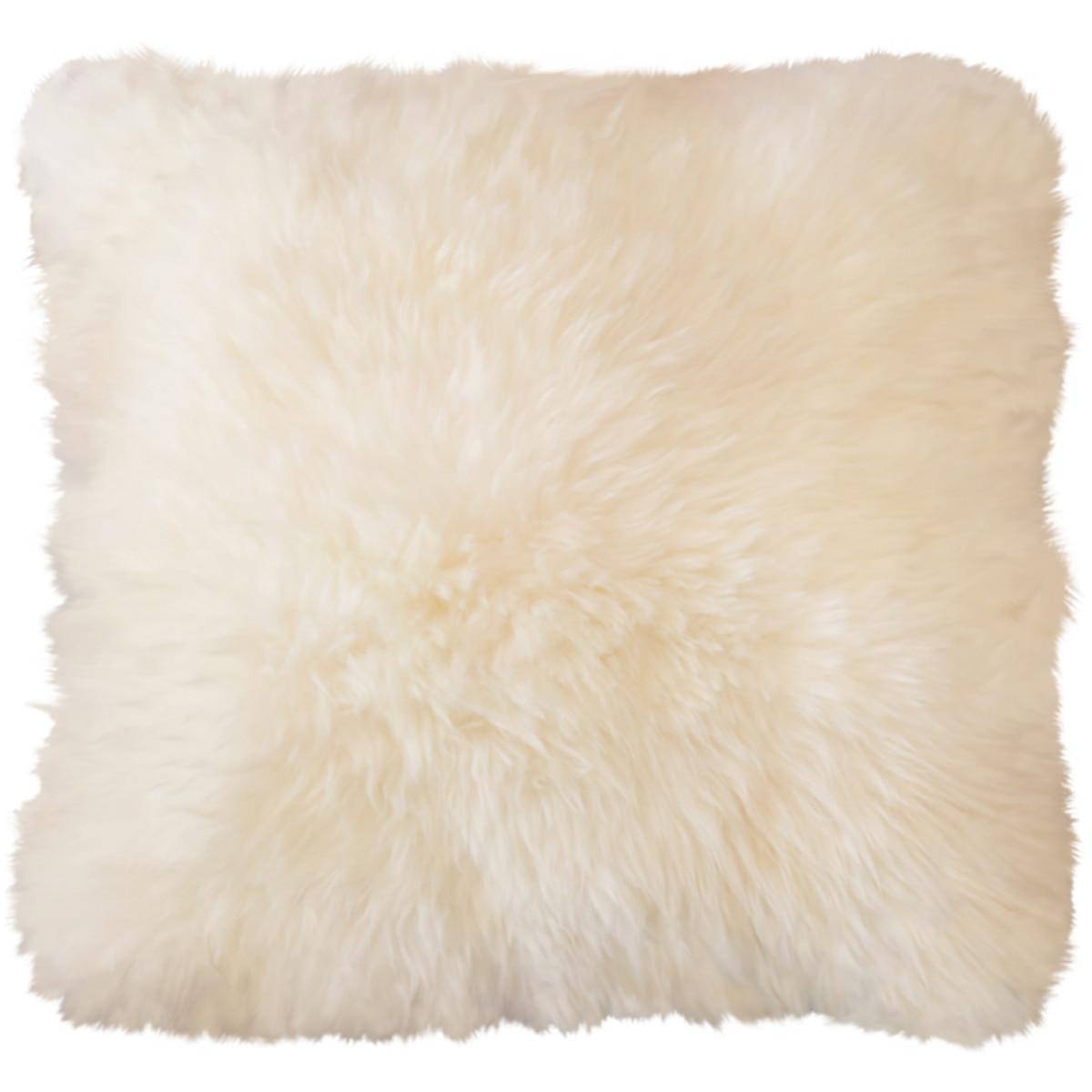 AusGolden Visby Square Wool Pillow Brown