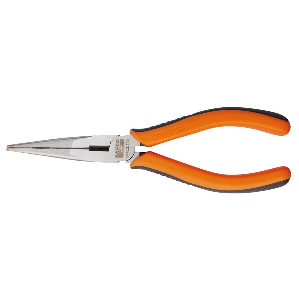 BAHCO 165mm Long Nose Pliers with 2-Component Handles and Lacquered Finish 2470 G-160