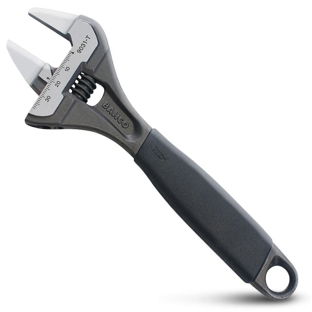 BAHCO 200mm 38mm Cap Slim Jaw Adjustable Wrench 9031-T