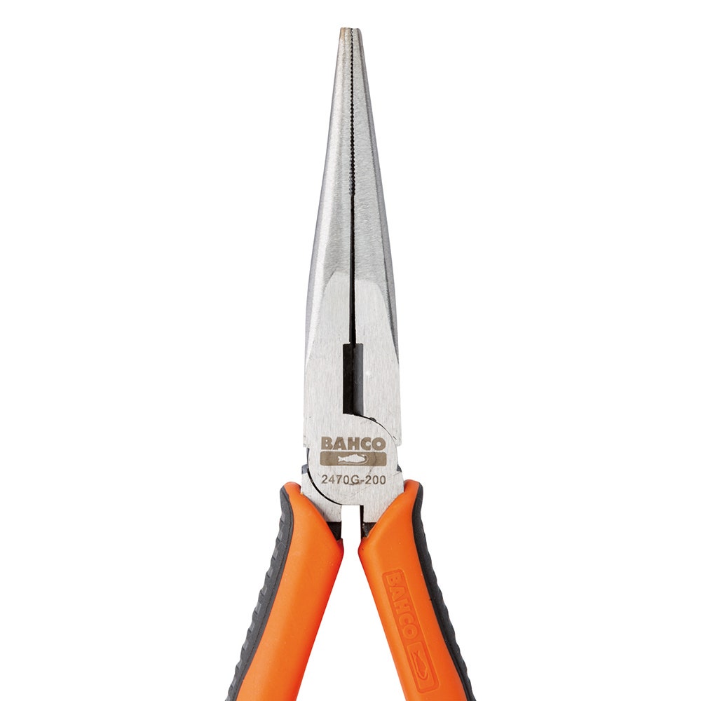 BAHCO 210mm Long Nose Pliers with 2-Component Handles and Lacquered Finish 2470 G-200