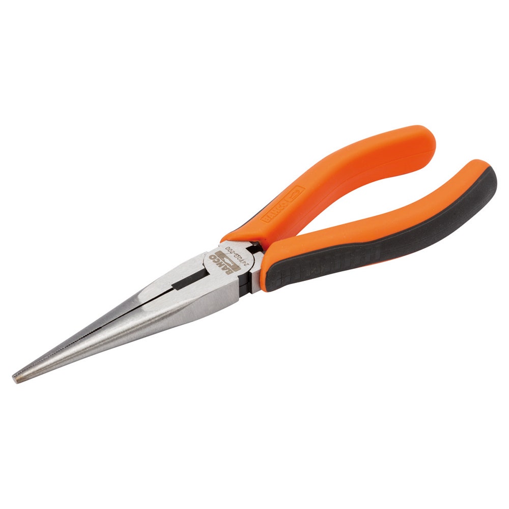 BAHCO 210mm Long Nose Pliers with 2-Component Handles and Lacquered Finish 2470 G-200