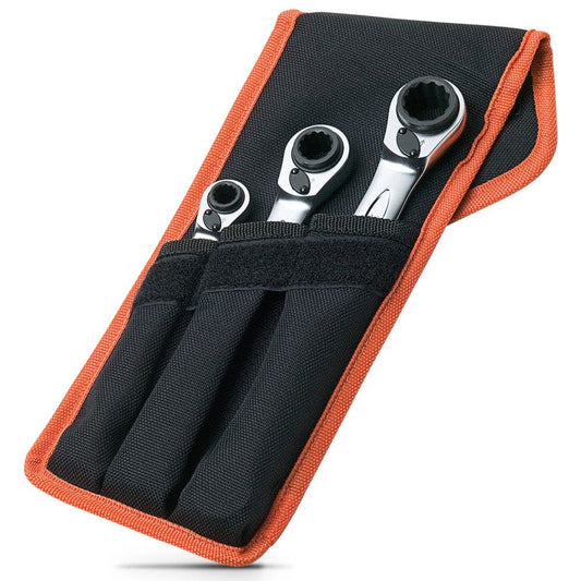BAHCO 3 Piece Ratchet Spanner Set S4RM 3T