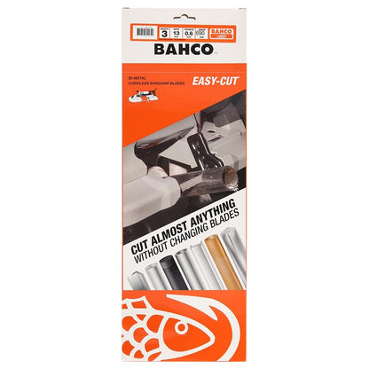BAHCO 690mm Easy Cut Portaband Saw Blade - 3 Blade Pack 3857-13-0.6-EZ-M-3P690