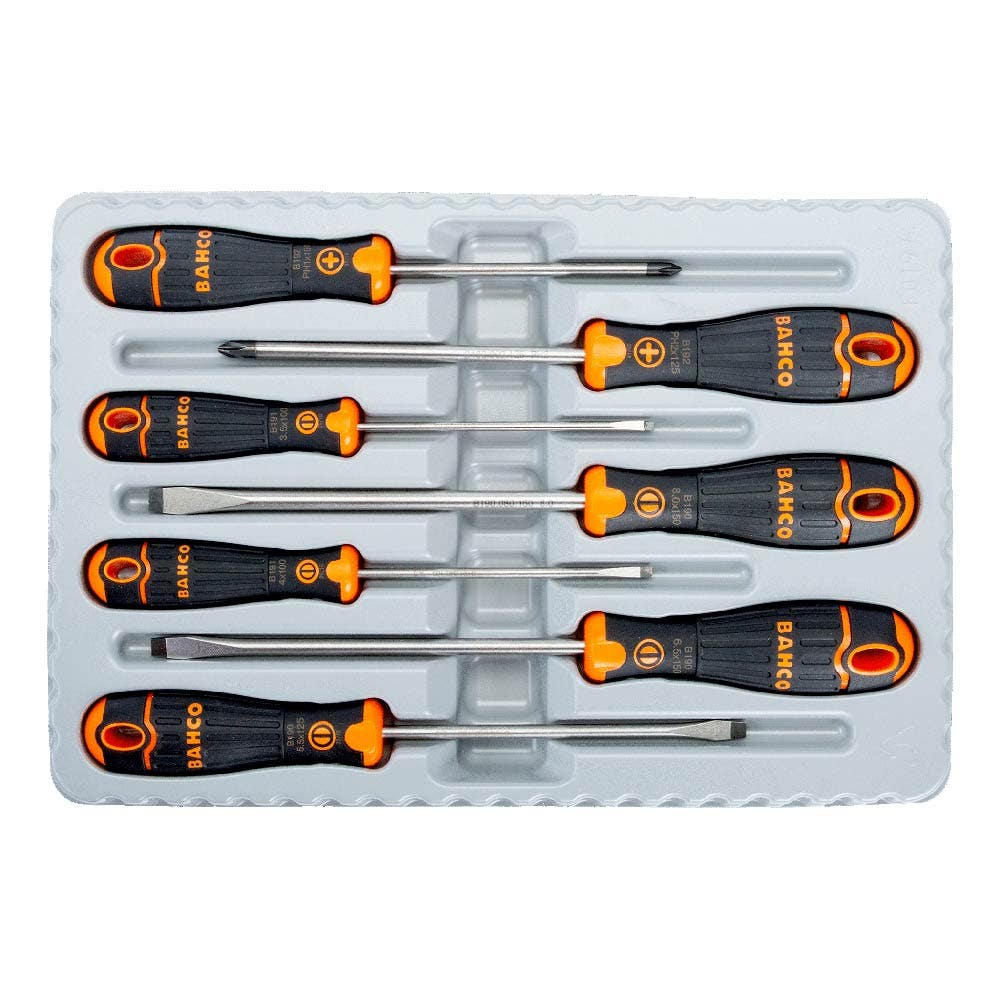 BAHCO 7 Piece Slotted Phillips Screwdriver Set B219017