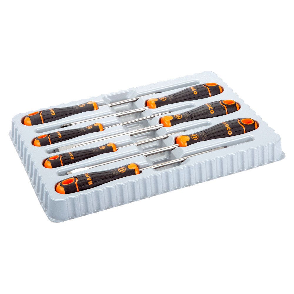 BAHCO 7 Piece Slotted Phillips Screwdriver Set B219017