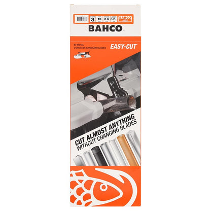 BAHCO 835mm Easy Cut Portaband Saw Blade - 3 Blade Pack 3857-13-0.6-EZ-M-3P835
