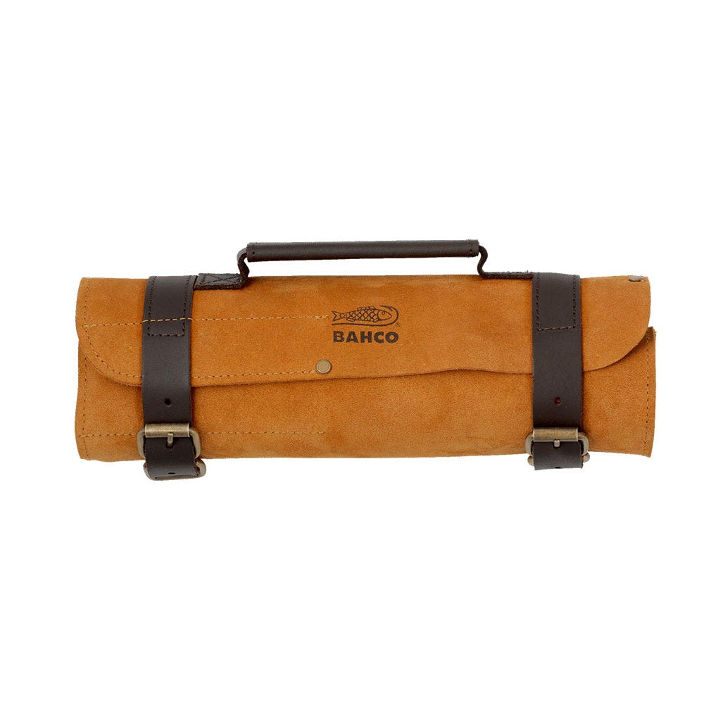 BAHCO ERGO 6 Pieces Splitproof Chisel Set In Leather Roll Pouch 434-S6-LR