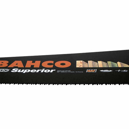 BAHCO ERGO SUPERIOR HANDSAW, 550MM, FOR MEDIUM COARSE WOOD 260022XTHP