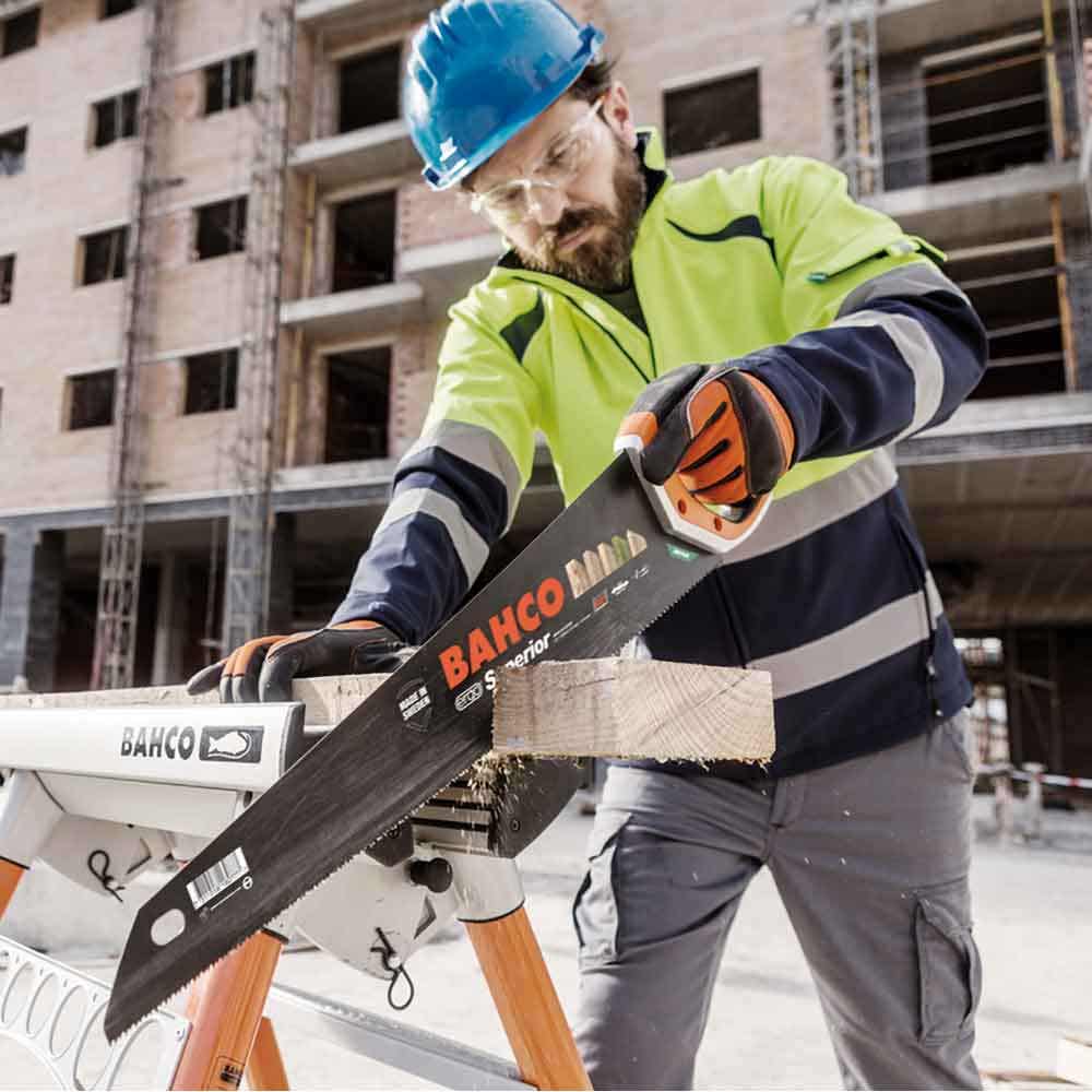 BAHCO ERGO SUPERIOR HANDSAW, 550MM, FOR MEDIUM COARSE WOOD 260022XTHP