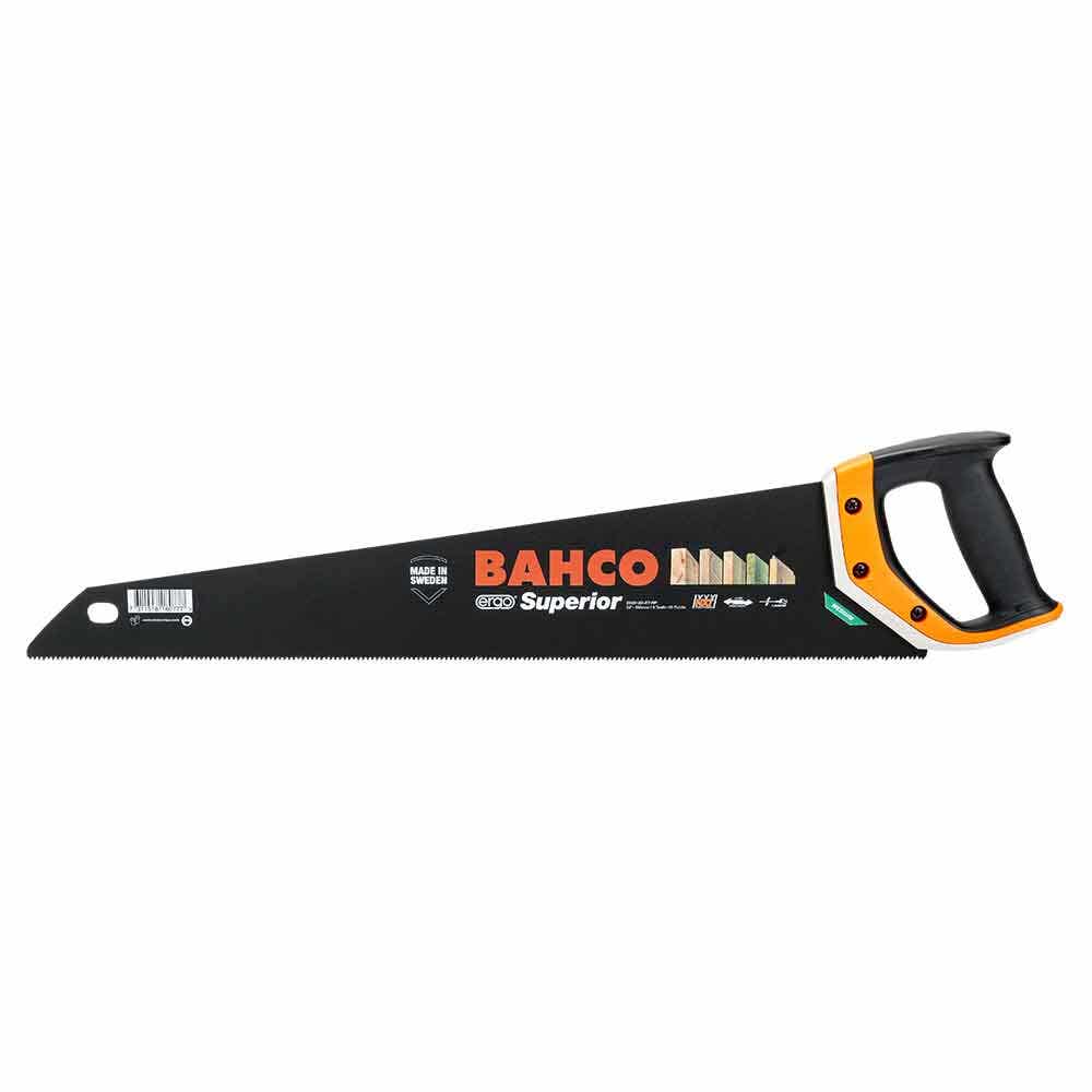 BAHCO ERGO SUPERIOR HANDSAW, 550MM, FOR MEDIUM COARSE WOOD 260022XTHP