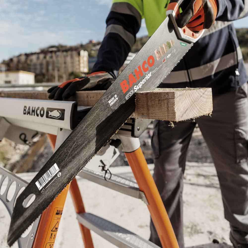 BAHCO ERGO SUPERIOR HANDSAW, 550MM, FOR MEDIUM COARSE WOOD 260022XTHP