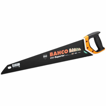 BAHCO ERGO SUPERIOR HANDSAW, 550MM, FOR MEDIUM COARSE WOOD 260022XTHP