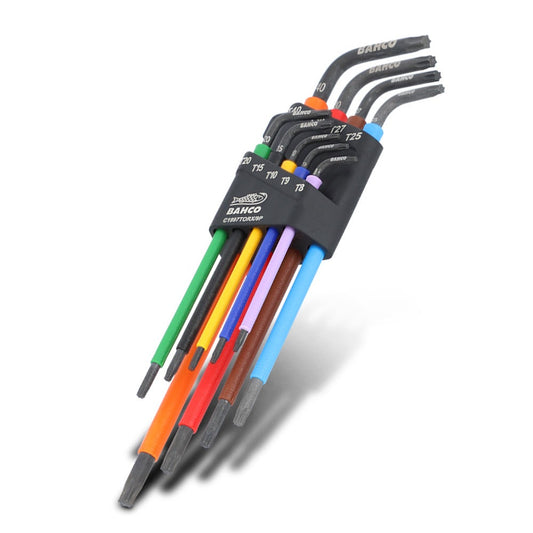 BAHCO Torx Coloured L-Key Set - 9 Piece C1997TORX 9P