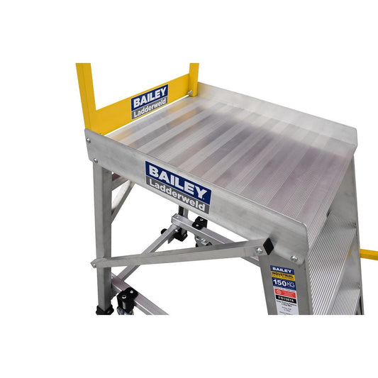 BAILEY Aluminium Order Picking Platform 7 150 Kg Ind Ladderweld FS13878