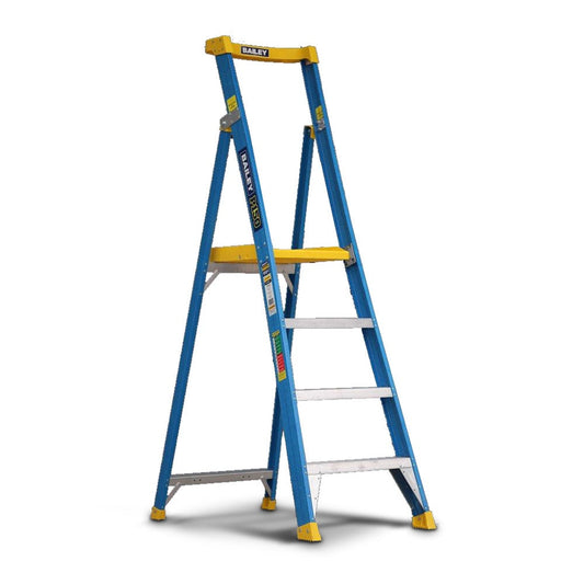 BAILEY P1504 Platform Step Ladder 1.2m Fibreglass 150kg Industrial FS14071