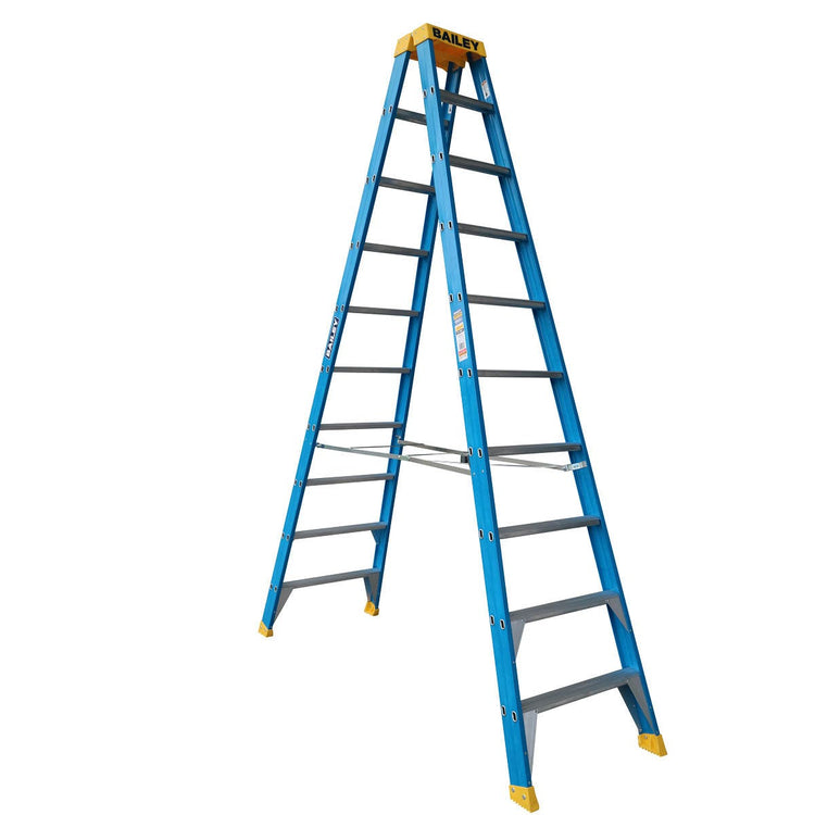 BAILEY Pro Fibreglass Double Sied Ladder 10 FS13983