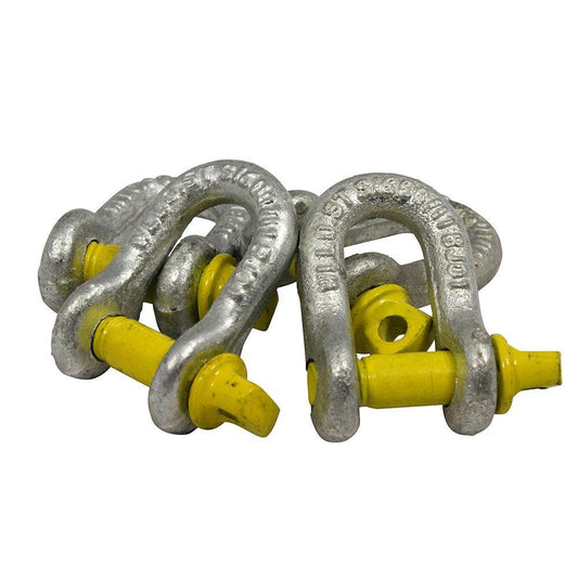 BEAVER 10mm x 11mm Hot Dipped Galvanised Screw Pin Dee Shackles 241310P