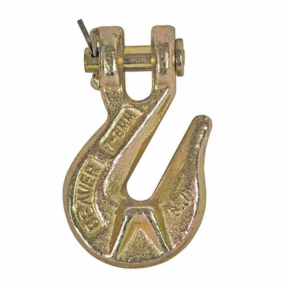 BEAVER 13mm G70 Gold Clevis Grab Hooks w Wings 354013