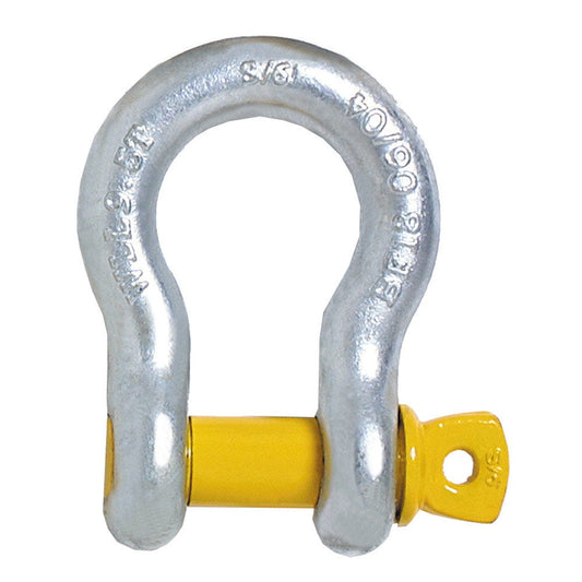 BEAVER 1.5T 11X13MM SCREW PIN BOW SHACKLE S GRADE YELLOW 242311P