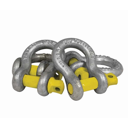 BEAVER 25mm x 29mm Hot Dipped Galvanised Screw Pin Bow Shackles 242325P
