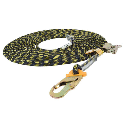 BEAVER Safety Line 20m x 11mm Kermantle Rope C W Rope Grab