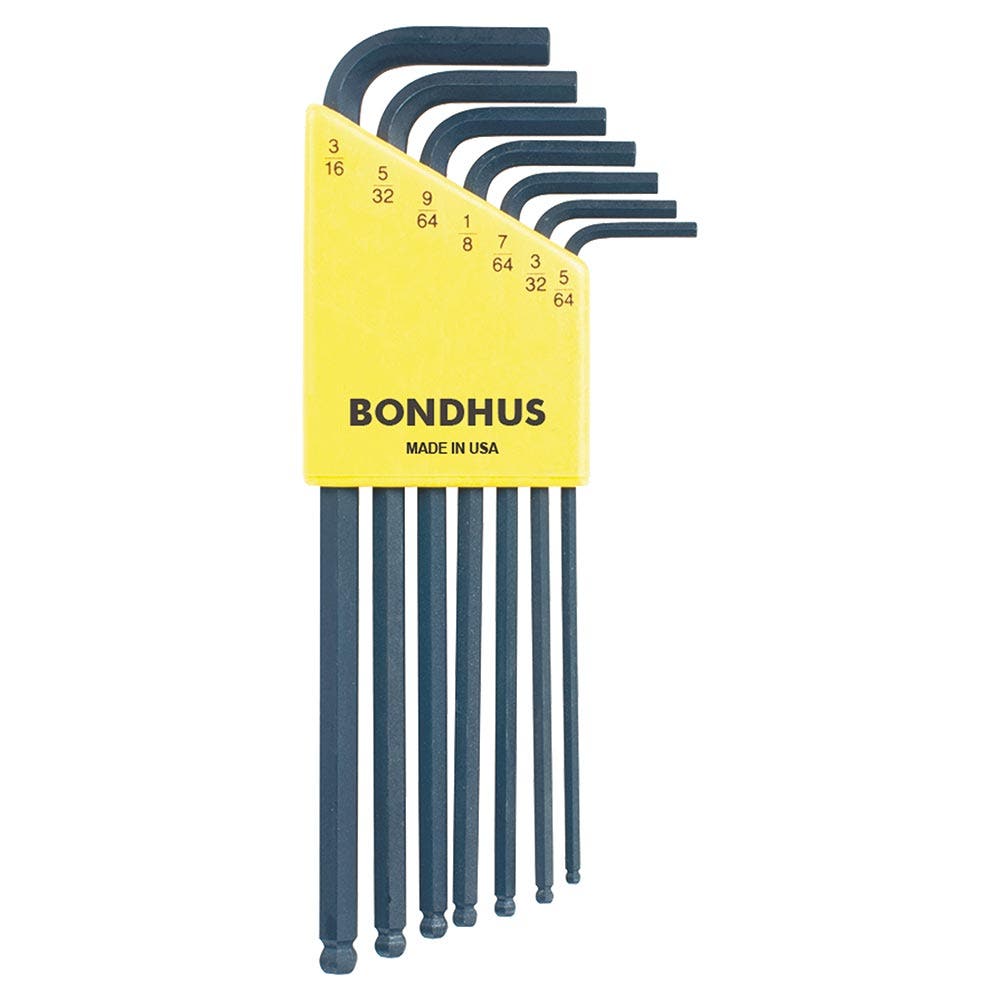 BONDHUS 7 Pce Ballend L-Wrench 5 64-3 16inch BD10945
