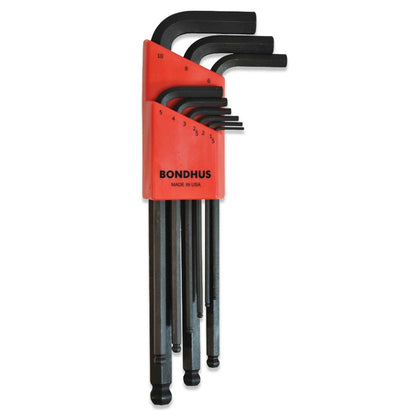 BONDHUS 9 Piece Metric Ball End Hex Key Set T10999