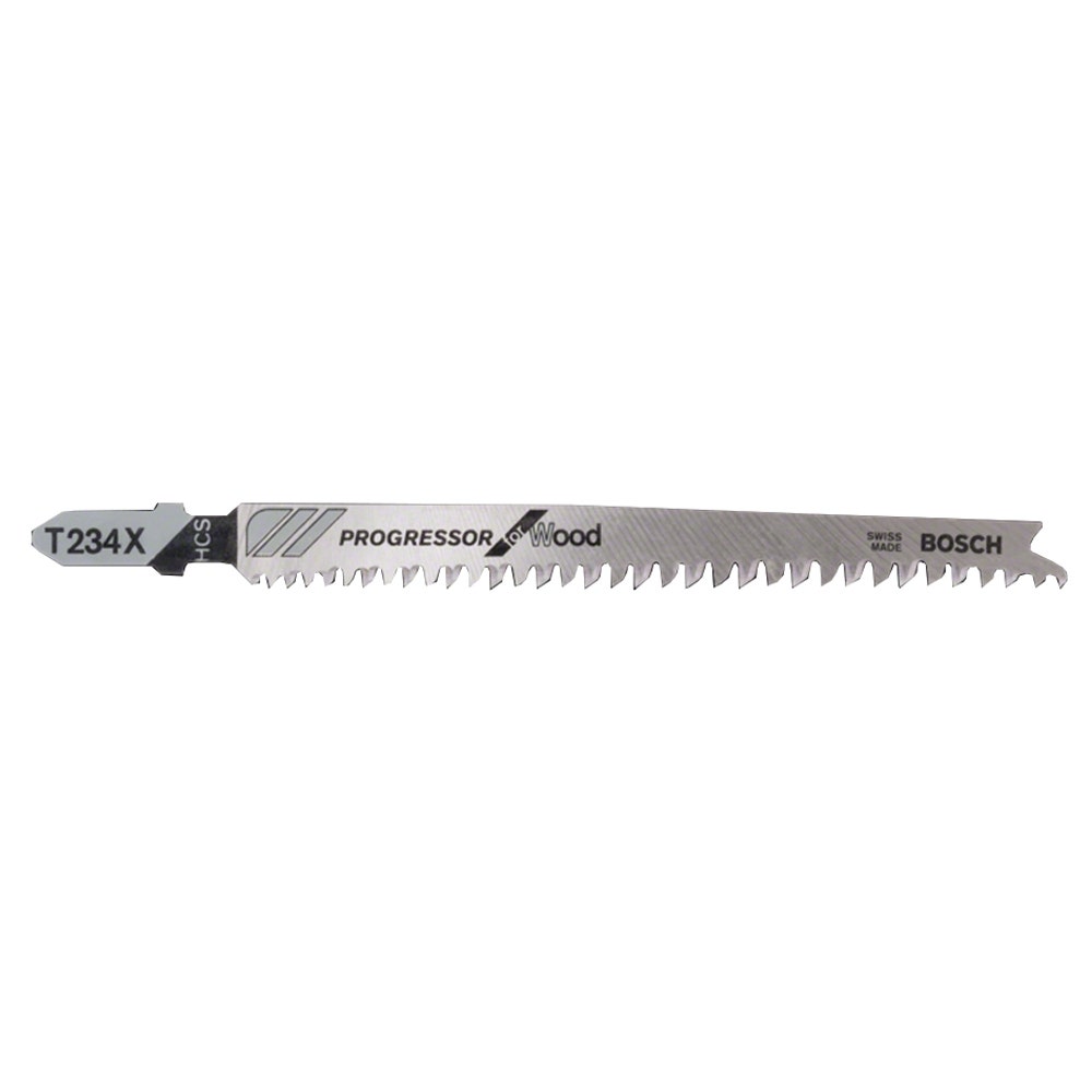 BOSCH 117mm T-Shank Jigsaw Blade for Wood T234X - 3 Piece