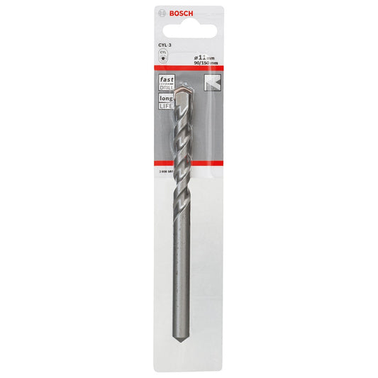 BOSCH 11 x 150mm Silver Percussion Masonry Drill Bit