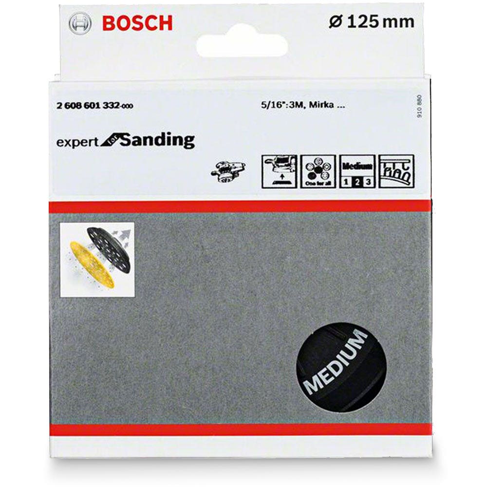 BOSCH 125mm Medium Hook and Loop Random Orbital Sander Backing Pad - Suits Various Brands