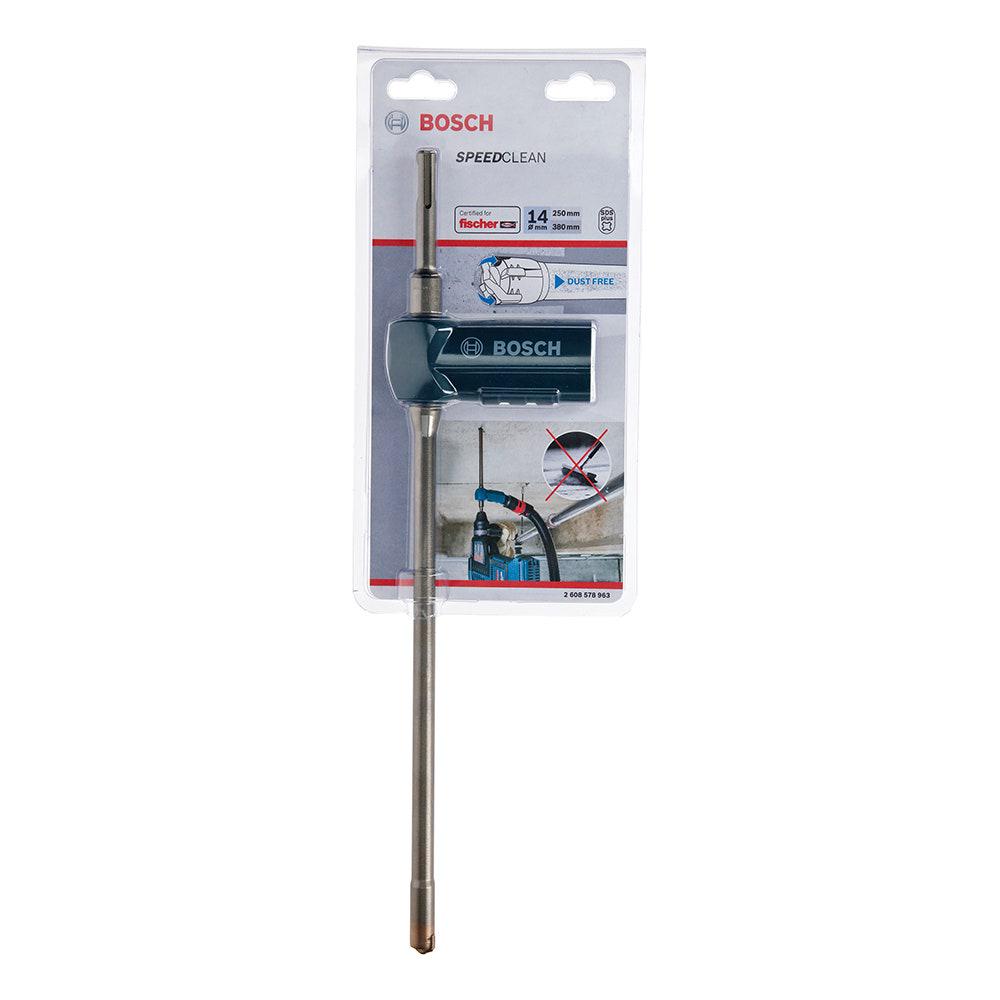 BOSCH 14 x 380mm 2-Cutter SDS-Plus TCT Dust Extraction Hammer Drill Bit - SPEEDCLEAN