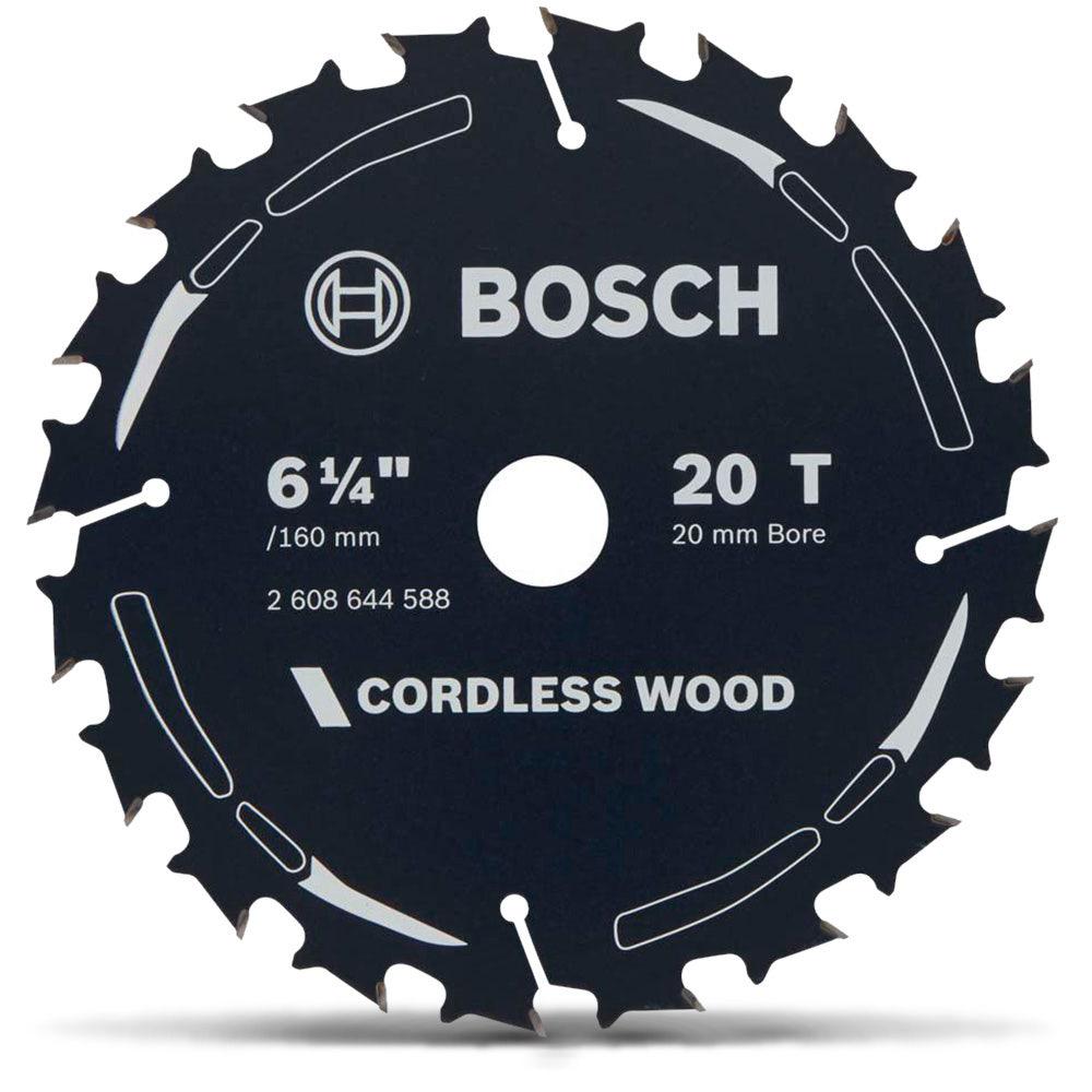 BOSCH 160mm 20T TCT Circular Saw Blade for Wood Cutting - CORDLESS WOOD
