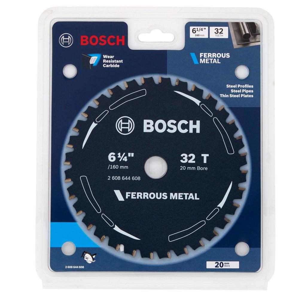 BOSCH 160mm 32T TCT Circular Saw Blade for Ferrous Metal Cutting - FERROUS METAL