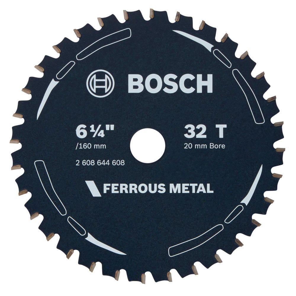 BOSCH 160mm 32T TCT Circular Saw Blade for Ferrous Metal Cutting - FERROUS METAL