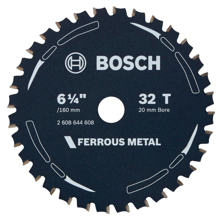 BOSCH 160mm 32T TCT Circular Saw Blade for Ferrous Metal Cutting - FERROUS METAL