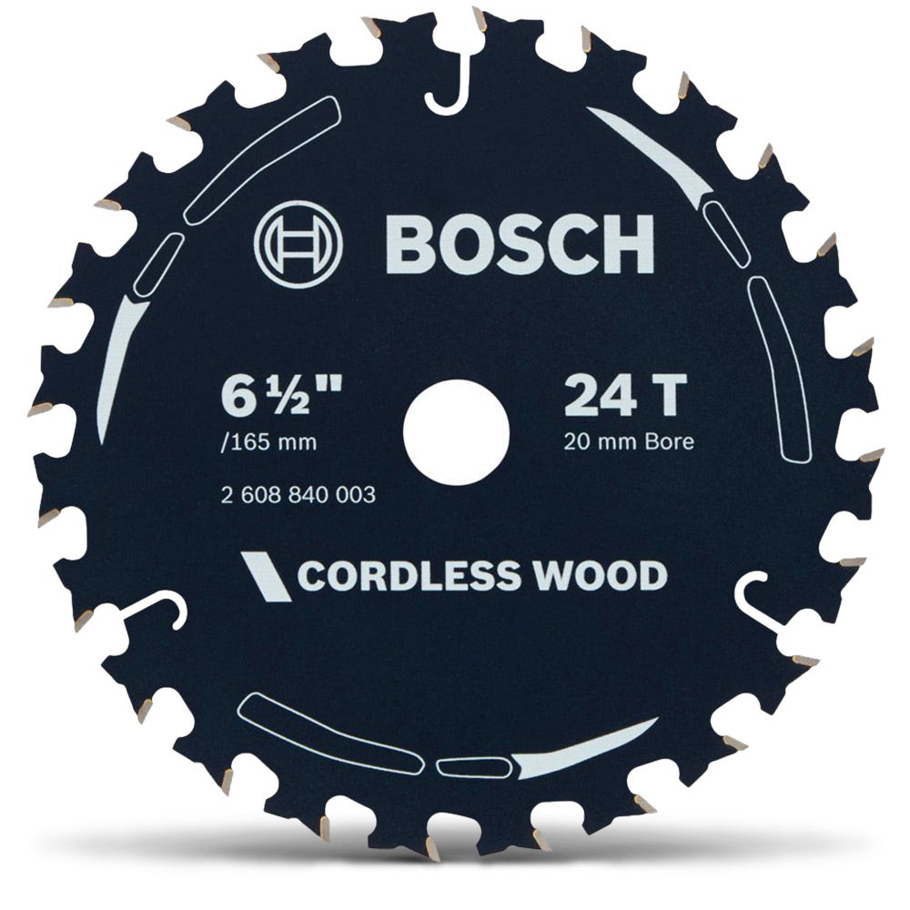 BOSCH 165mm 24T TCT Circular Saw Blade for Wood Cutting - CORDLESS WOOD