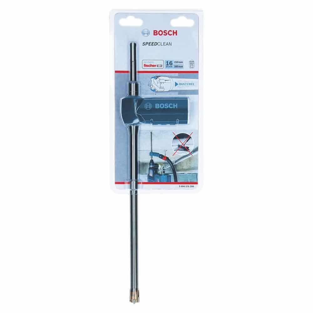 BOSCH 16 x 380mm 4-Cutter SDS-Plus TCT Dust Extraction Hammer Drill Bit - SPEEDCLEAN