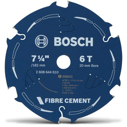 BOSCH 182mm 6T TCT Circular Saw Blade for Fibre Cement Cutting