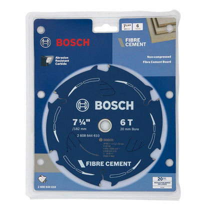 BOSCH 182mm 6T TCT Circular Saw Blade for Fibre Cement Cutting