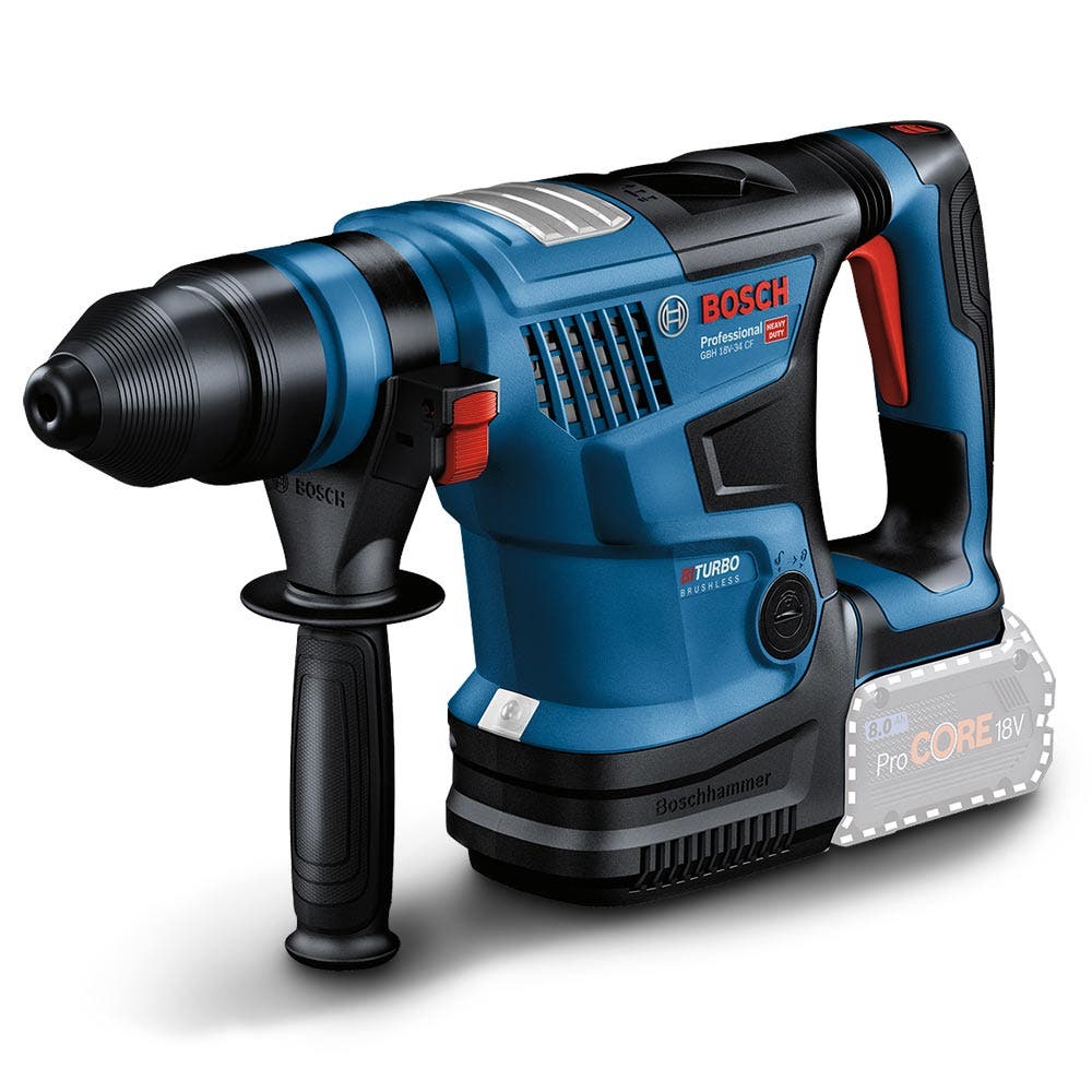 BOSCH 18V BITURBO Brushless 4kg SDS Plus Rotary Hammer Skin 0611914041