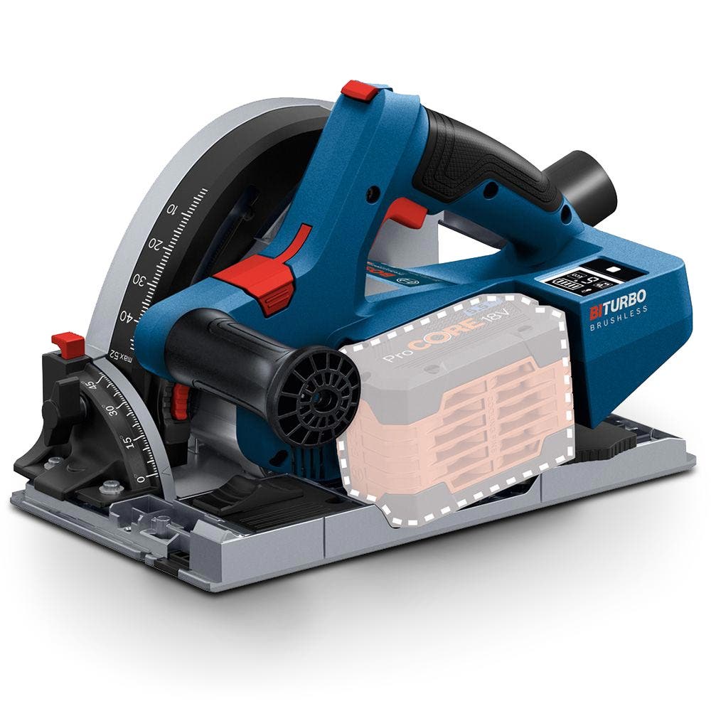 BOSCH 18V BITURBO Brushless Plunge Saw Skin - GKT 18V-52 GC 06016B4040