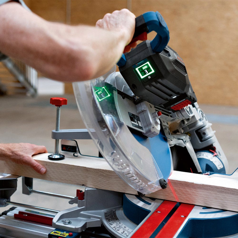 BOSCH 18V BITURBO Brushless 305mm Glide Compound Mitre Saw Skin 0601B43040