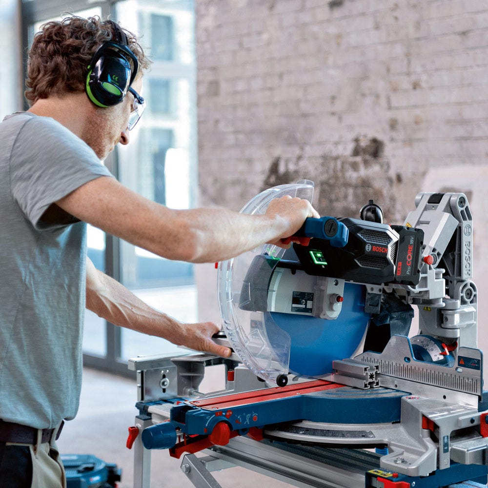 BOSCH 18V BITURBO Brushless 305mm Glide Compound Mitre Saw Skin 0601B43040