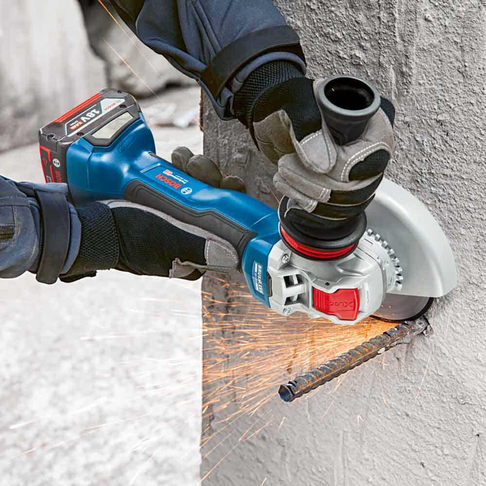 BOSCH 18V Brushless 125mm Paddle Switch Angle Grinder Skin GWS 18V-10 PC 06019G3E0A