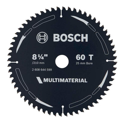 BOSCH 210mm 60T TCT Circular Saw Blade for Multi-Purpose Cutting - MULTIMATERIAL