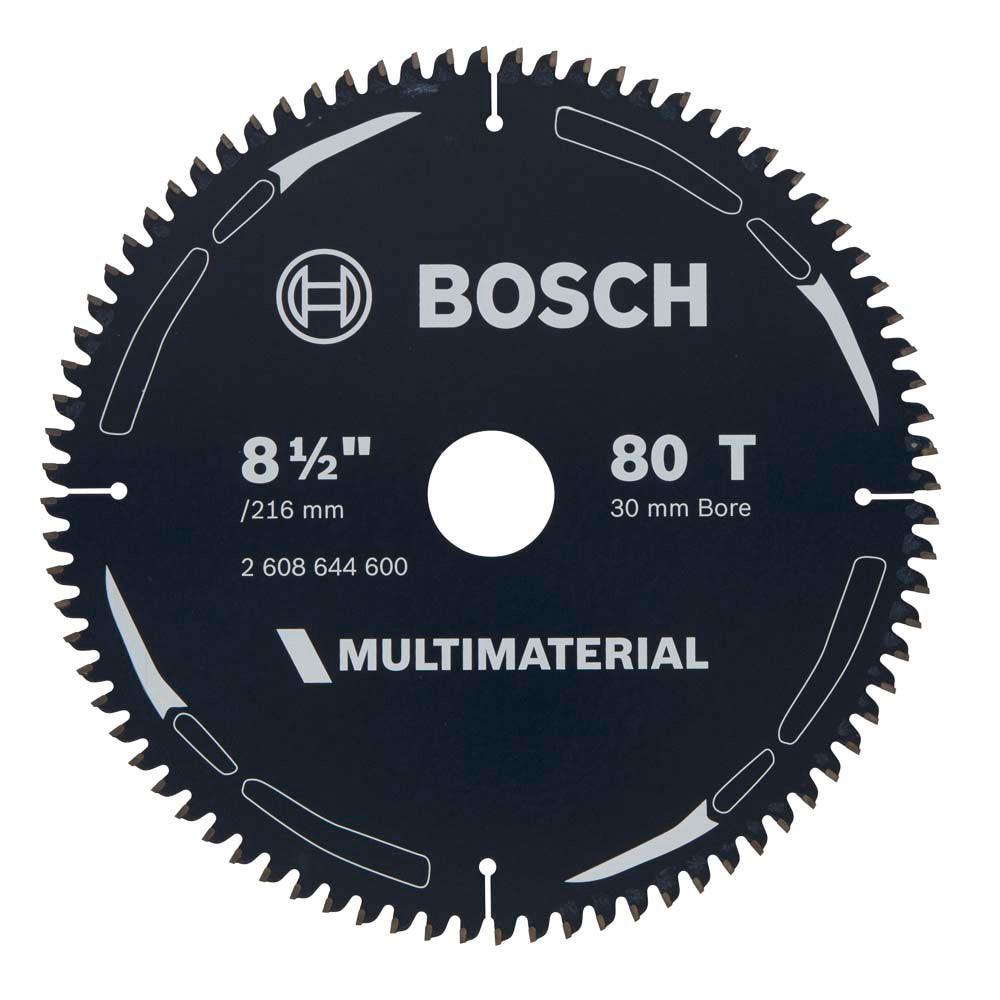 BOSCH 216mm 80T TCT Circular Saw Blade for Multi-Purpose Cutting - MULTIMATERIAL 2608644600