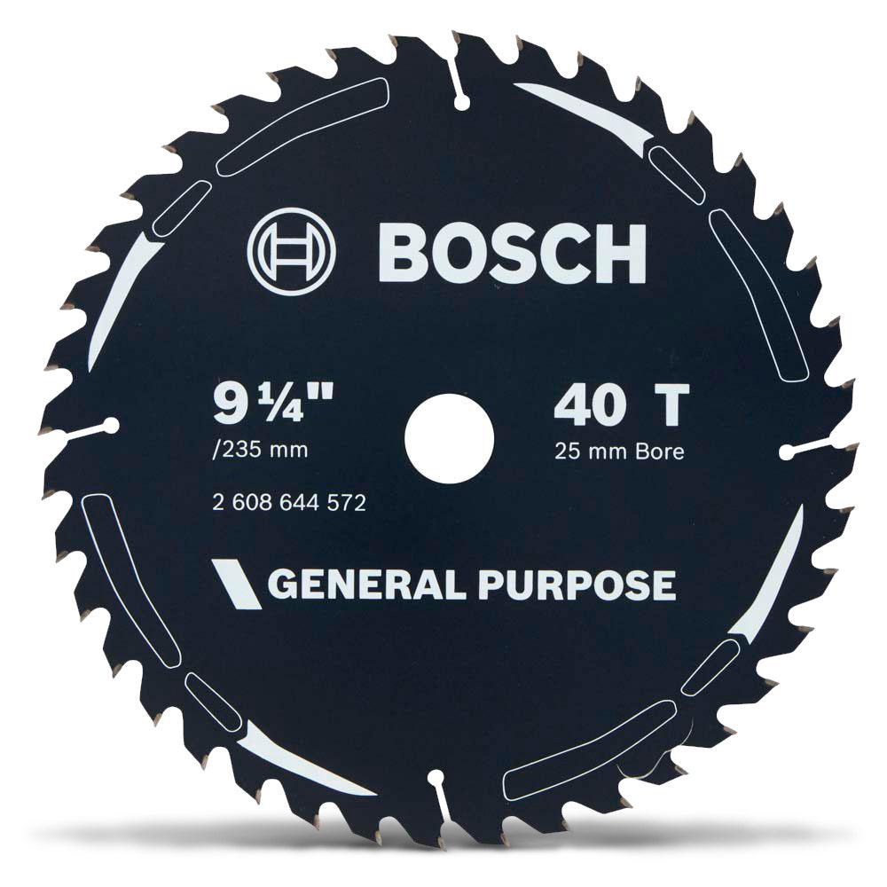 BOSCH 235mm 40T TCT Circular Saw Blade for Wood Cutting - GENERAL PURPOSE
